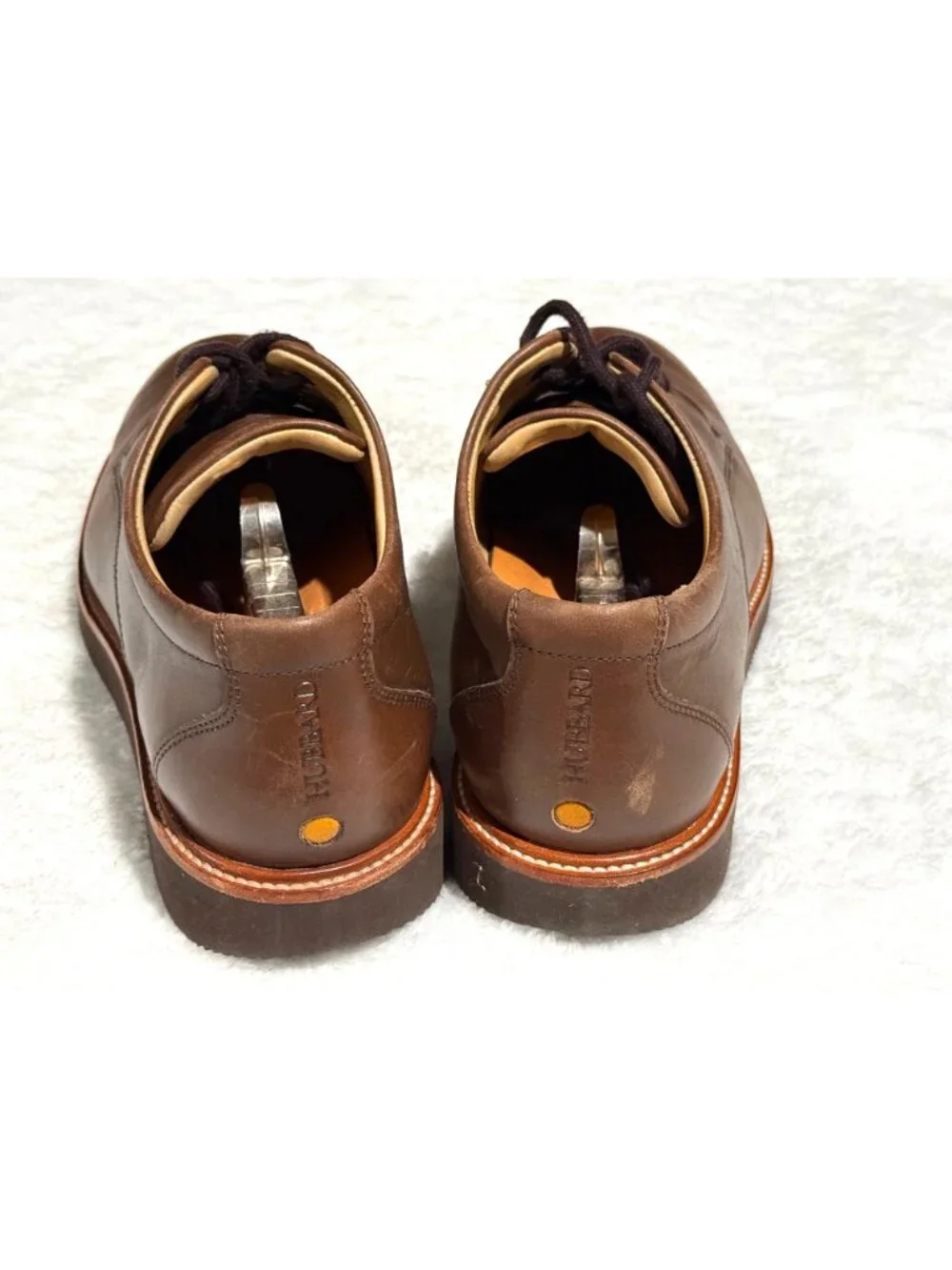 size 7.5 mens Samuel‎ Hubbard Founder M2100-041 Chestnut brown oxford lace dress